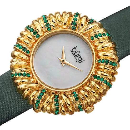 JMS always Watches Original Burgi Twisted Bezel Quartz Diamond White Dial Ladies Watch BUR255GN JMS always Watches Original Burgi Twisted Bezel Quartz Diamond White Dial Ladies Watch BUR255GN