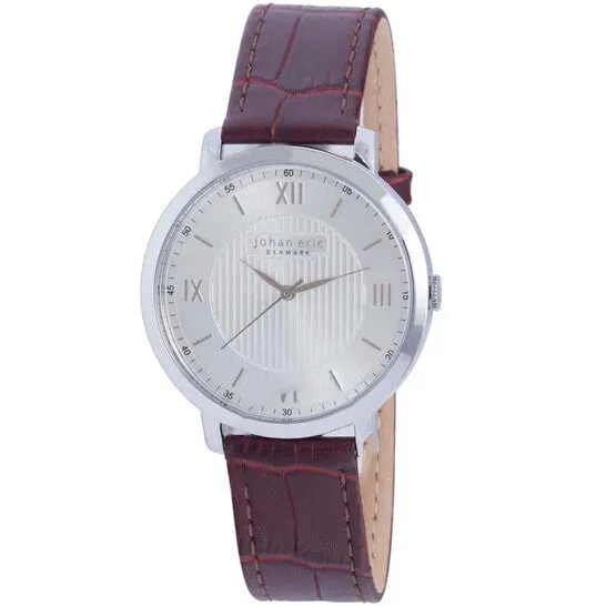 JMS always Watches Original Johan Eric Koge Round Steel Silver Dial Brown Leather Mens Watch JE170004001 JMS always Watches Original Johan Eric Koge Round Steel Silver Dial Brown Leather Mens Watch JE170004001