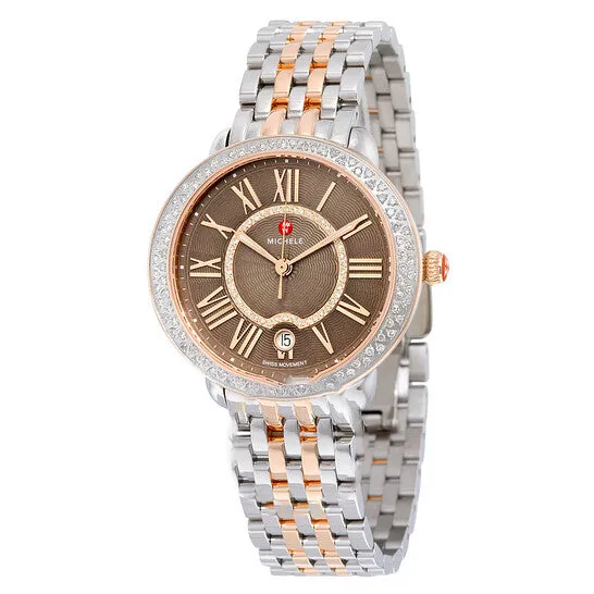 JMS always Watches Original Michele Serein 16 Diamond Cocoa Diamond Dial Ladies Watch MWW21B000061 JMS always Watches Original Michele Serein 16 Diamond Cocoa Diamond Dial Ladies Watch MWW21B000061