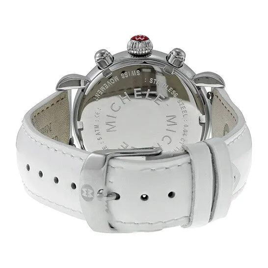 JMS always Watches Original Michele Signature CSX36 Mother of Pearl Dial White Leather Ladies Watch MWW03M000122 JMS always Watches Original Michele Signature CSX36 Mother of Pearl Dial White Leather Ladies Watch MWW03M000122