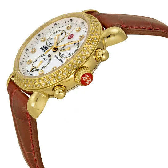 JMS always Watches Original Michele Signature CSX Mother of Pearl Dial Leather Ladies Watch MWW03M000145 JMS always Watches Original Michele Signature CSX Mother of Pearl Dial Leather Ladies Watch MWW03M000145