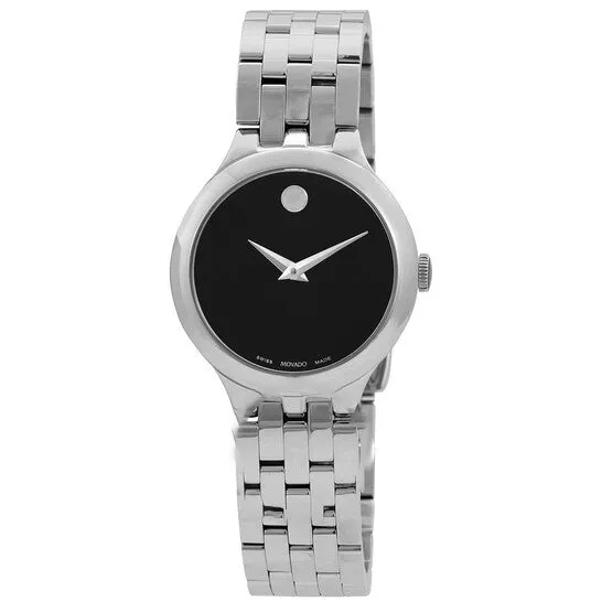 JMS always Watches Original Movado Veturi Quartz Black Museum Dial Ladies Watch 0607418 JMS always Watches Original Movado Veturi Quartz Black Museum Dial Ladies Watch 0607418