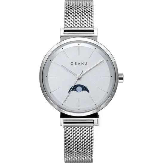 JMS always Watches Original Obaku Maane Quartz Silver Dial Ladies Watch V243LMCIMC JMS always Watches Original Obaku Maane Quartz Silver Dial Ladies Watch V243LMCIMC