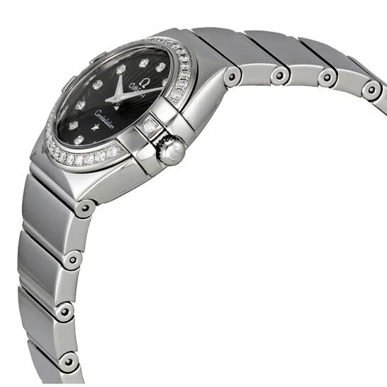 JMS always Watches Original Omega Constellation Polished Quartz Black Dial Ladies Watch 12315246051002 JMS always Watches Original Omega Constellation Polished Quartz Black Dial Ladies Watch 12315246051002