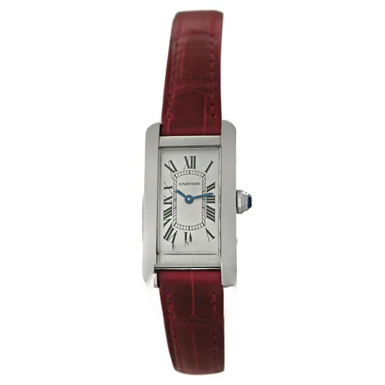 JMS always Watches Original Preowned Cartier Tank American Quartz Silver Dial Ladies Watch WSTA0016 JMS always Watches Original Preowned Cartier Tank American Quartz Silver Dial Ladies Watch WSTA0016