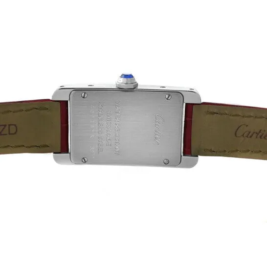 JMS always Watches Original Preowned Cartier Tank American Quartz Silver Dial Ladies Watch WSTA0016 JMS always Watches Original Preowned Cartier Tank American Quartz Silver Dial Ladies Watch WSTA0016