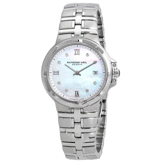 JMS always Watches Original Raymond Weil Parsifal Diamond Silver Mother of Peal Dial Ladies Watch 5180ST00995 JMS always Watches Original Raymond Weil Parsifal Diamond Silver Mother of Peal Dial Ladies Watch 5180ST00995