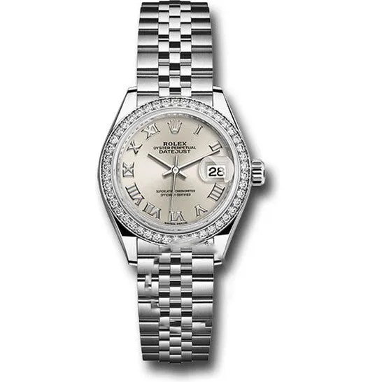 JMS always Watches Original Rolex Lady Datejust Automatic Silver Dial Ladies Jubilee Watch 279384SRJ