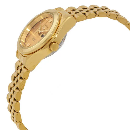 JMS always Watches Original Seiko 5 Automatic Gold Dial Ladies Watch SYMG14J1 JMS always Watches Original Seiko 5 Automatic Gold Dial Ladies Watch SYMG14J1