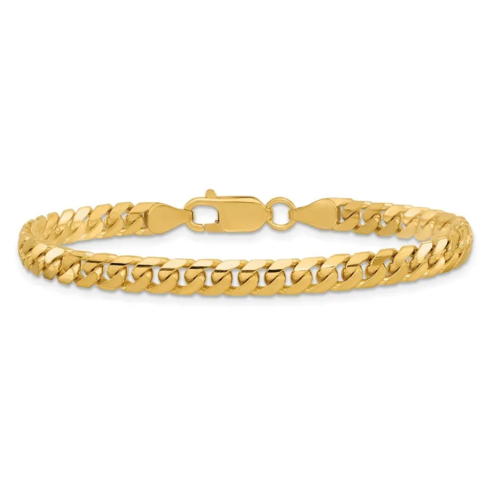 MDS 14K 7 inch 5mm Solid Miami Cuban Link with Lobster Clasp Bracelet Bracelets MDS 14K 7 inch 5mm Solid Miami Cuban Link with Lobster Clasp Bracelet Bracelets