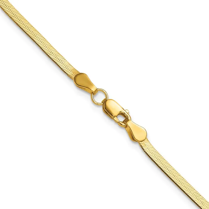 MDS 14K Yellow Gold 25mm Silky Herringbone Chain Necklace Necklaces MDS 14K Yellow Gold 25mm Silky Herringbone Chain Necklace Necklaces