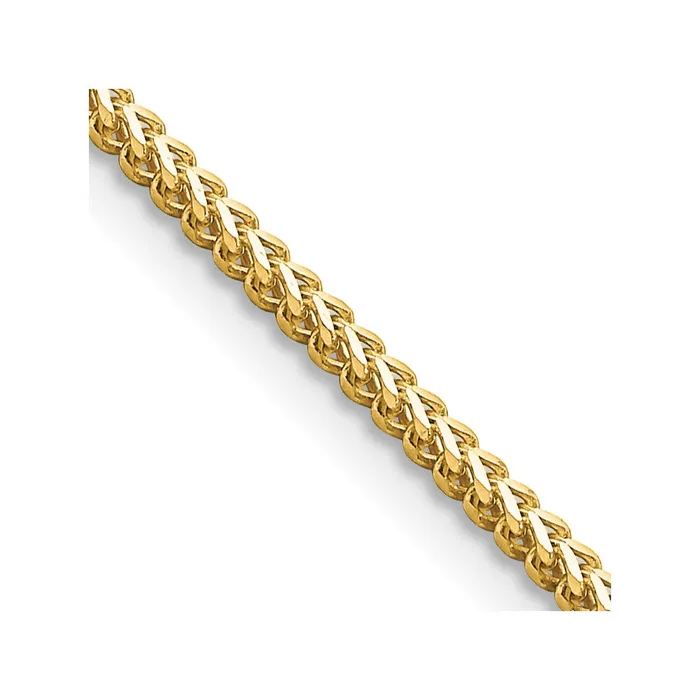 MDS Necklaces 14K Yellow Gold 18 inch 15mm Franco with Lobster Clasp Chain Necklace MDS Necklaces 14K Yellow Gold 18 inch 15mm Franco with Lobster Clasp Chain Necklace
