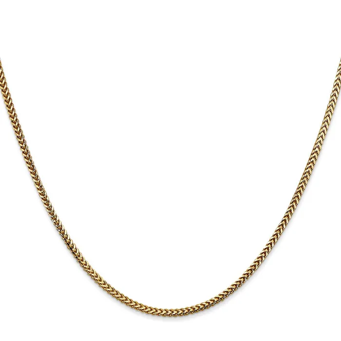 MDS Necklaces 14K Yellow Gold 18 inch 15mm Franco with Lobster Clasp Chain Necklace MDS Necklaces 14K Yellow Gold 18 inch 15mm Franco with Lobster Clasp Chain Necklace