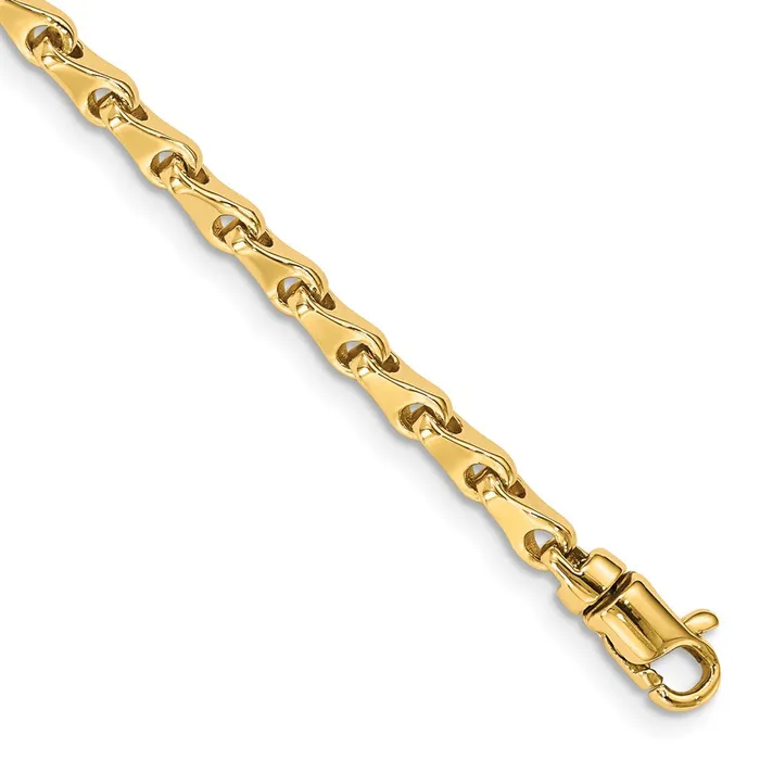 MDS Necklaces Solid 14K Yellow Gold 20 inch 34mm Hand Polished Fancy Link with Lobster Clasp Chain Necklace MDS Necklaces Solid 14K Yellow Gold 20 inch 34mm Hand Polished Fancy Link with Lobster Clasp Chain Necklace