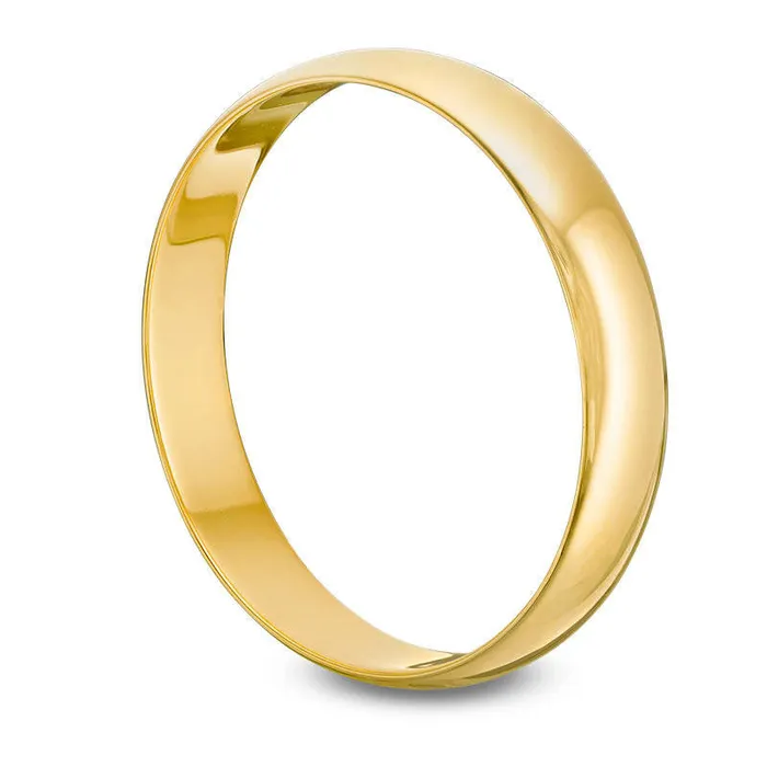 Mens 40mm Polished Wedding Band in Solid 10K Yellow Gold Goldia Rings Mens 40mm Polished Wedding Band in Solid 10K Yellow Gold Goldia Rings
