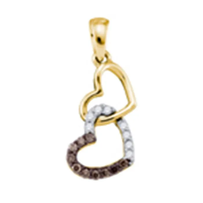 Necklaces gndatlanta 10k Yellow Gold Round Black Diamond Heart Pendant 16 Cttw Necklaces gndatlanta 10k Yellow Gold Round Black Diamond Heart Pendant 16 Cttw