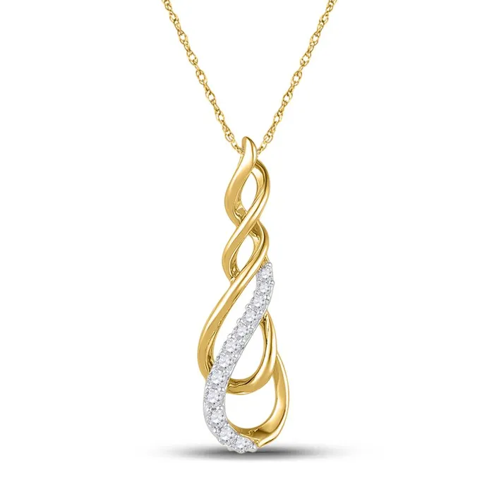 Necklaces gndatlanta 10k Yellow Gold Round Diamond Fashion Pendant 16 Cttw Necklaces gndatlanta 10k Yellow Gold Round Diamond Fashion Pendant 16 Cttw