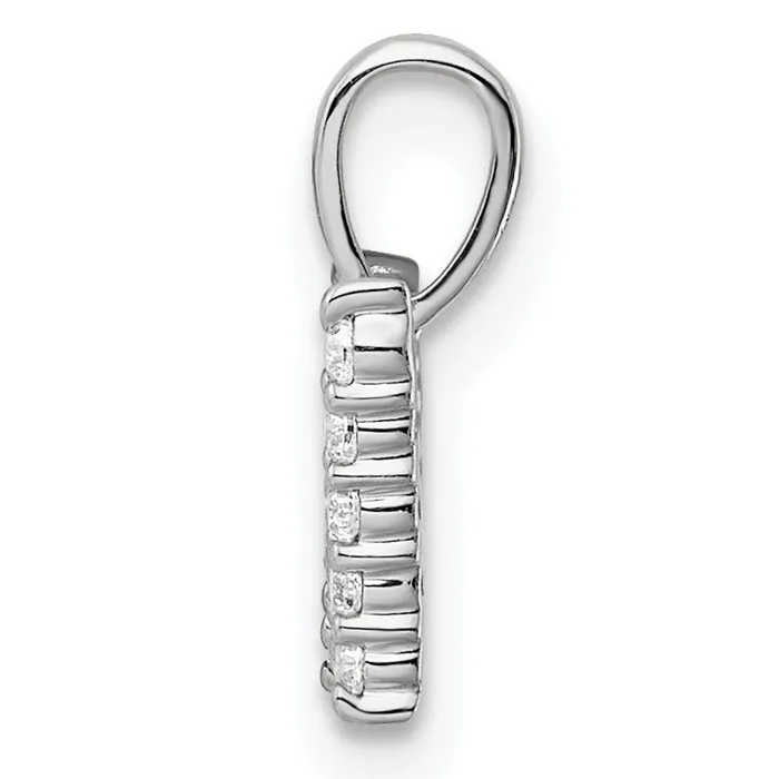 Necklaces Goldia 14k White Gold 16 Ct Lab Grown Diamond VSSI G Letter W Initial Pendant