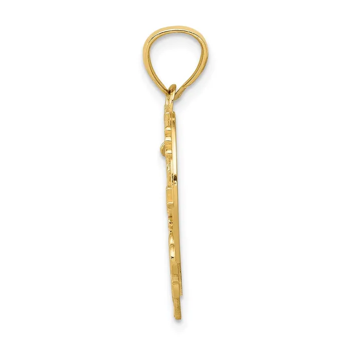 Necklaces Goldia 14k Yellow Gold 1 GRANDMA Heart Pendant