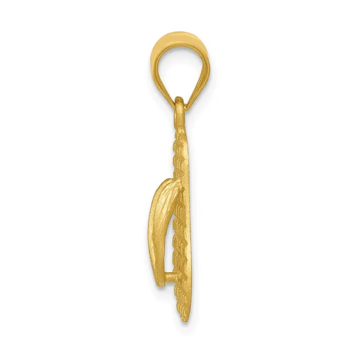 Necklaces Goldia 14k Yellow Gold 3D Solid Polished Sandals Pendant