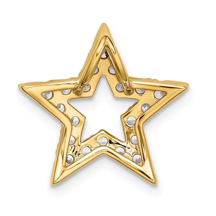 Necklaces Goldia 14k Yellow Gold Lab Grown Diamond VSSI FGH Star Pendant