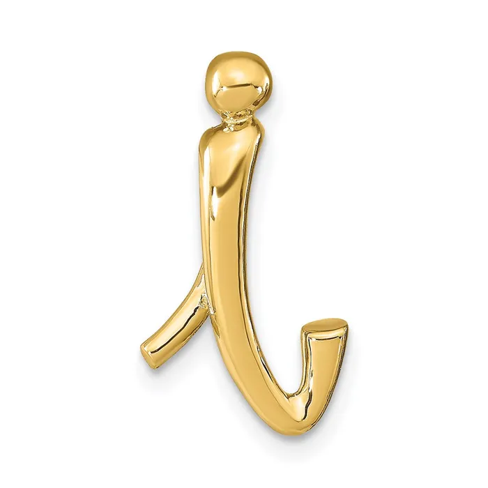 Necklaces Goldia 14k Yellow Gold Polished Letter I Initial Slide