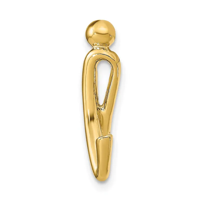 Necklaces Goldia 14k Yellow Gold Polished Letter I Initial Slide