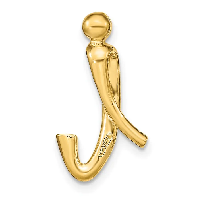 Necklaces Goldia 14k Yellow Gold Polished Letter I Initial Slide