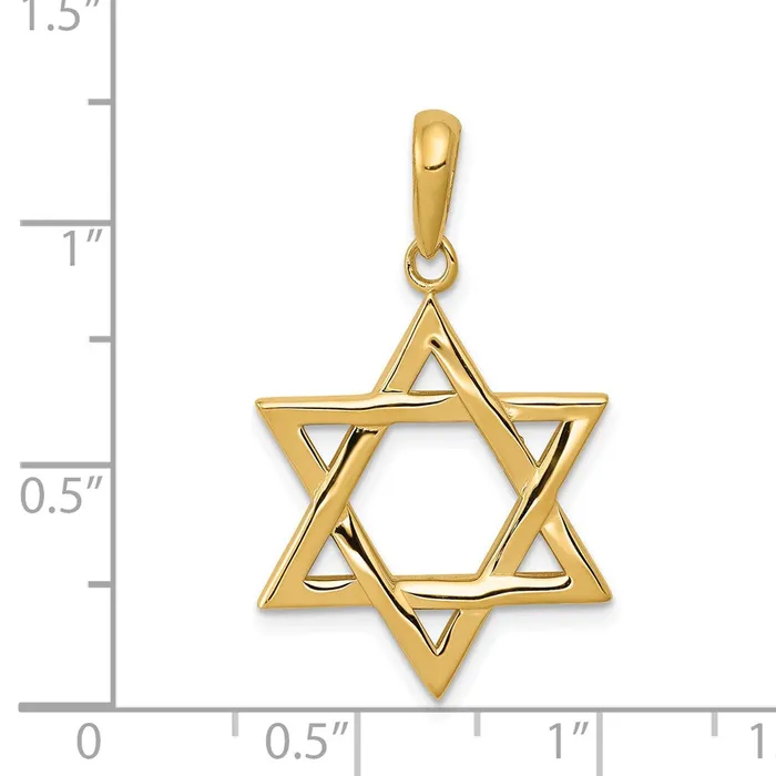Necklaces Goldia 14k Yellow Gold Star of David Pendant