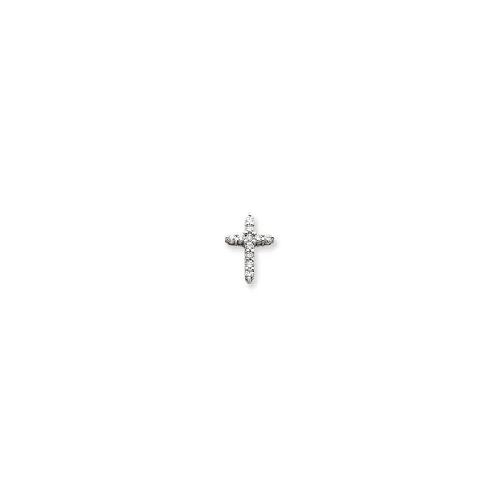 Necklaces Goldiacom 14k White Gold A Diamond cross pendant
