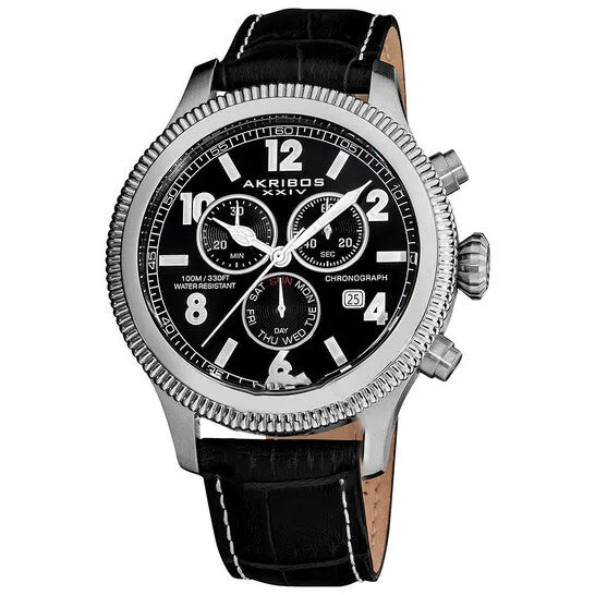 Original Akribos Ultimate Chronograph Stainless Steel Mens Watch AK575BK JMS always Bracelets Original Akribos Ultimate Chronograph Stainless Steel Mens Watch AK575BK JMS always Bracelets