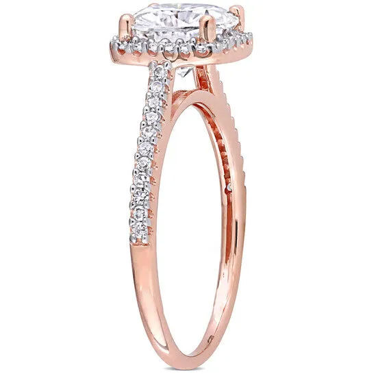 Original Amour Ladies 14k Rose Gold 2 Ct Cushion Cut White Diamond Pave Ring JMS always Rings Original Amour Ladies 14k Rose Gold 2 Ct Cushion Cut White Diamond Pave Ring JMS always Rings