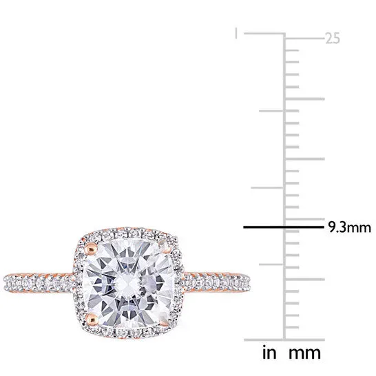 Original Amour Ladies 14k Rose Gold 2 Ct Cushion Cut White Diamond Pave Ring JMS always Rings Original Amour Ladies 14k Rose Gold 2 Ct Cushion Cut White Diamond Pave Ring JMS always Rings