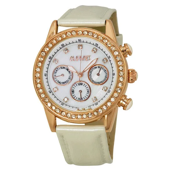 Original August Steiner Rose Goldtone Ladies Watch AS8018WT JMS always Rings Original August Steiner Rose Goldtone Ladies Watch AS8018WT JMS always Rings