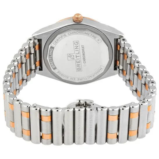 Original Breitling Chronomat Quartz Chronometer Diamond Mother of Pearl Dial Twotone Ladies Watch U77310591A2U1 JMS always Rings Original Breitling Chronomat Quartz Chronometer Diamond Mother of Pearl Dial Twotone Ladies Watch U77310591A2U1 JMS always Rings
