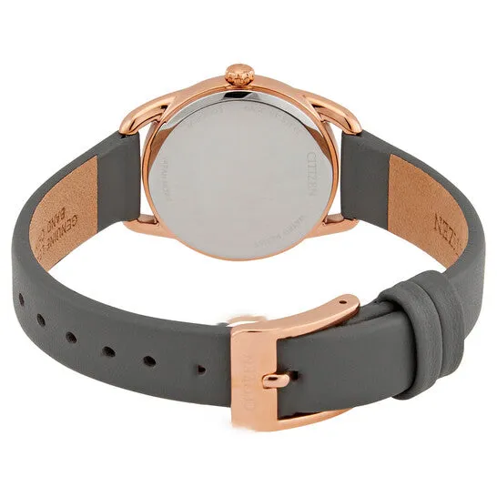 Original Citizen Drive Grey Dial Gray Leather Ladies Watch FE121805H JMS always Watches Original Citizen Drive Grey Dial Gray Leather Ladies Watch FE121805H JMS always Watches
