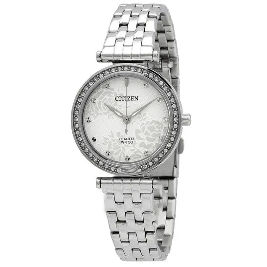Original Citizen Quartz Crystal White Dial Ladies Watch ER021152A JMS always Watches Original Citizen Quartz Crystal White Dial Ladies Watch ER021152A JMS always Watches