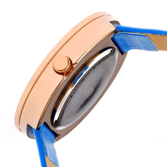 Original Crayo Swirl Multicolor Dial Blue Powder Leatherette Watch CRACR4204 JMS always Watches