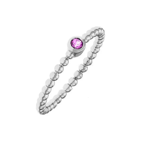 Original Elegant Confetti Womens 18K White Gold Plated Pink CZ Simulated Diamond Stackable Ring JMS always Rings Original Elegant Confetti Womens 18K White Gold Plated Pink CZ Simulated Diamond Stackable Ring JMS always Rings