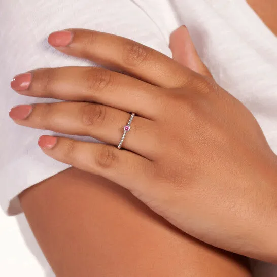 Original Elegant Confetti Womens 18K White Gold Plated Pink CZ Simulated Diamond Stackable Ring JMS always Rings Original Elegant Confetti Womens 18K White Gold Plated Pink CZ Simulated Diamond Stackable Ring JMS always Rings