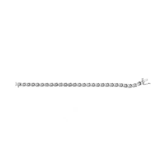 Original Haus of Brilliance 10K White Gold 1 12 Cttw Diamond Alternating Diamond and XLink 75 Tennis Bracelet HI Color I2I3 Clarity JMS always Bracelets Original Haus of Brilliance 10K White Gold 1 12 Cttw Diamond Alternating Diamond and XLink 75 Tennis Bracelet HI Color I2I3 Clarity JMS always Bracelets