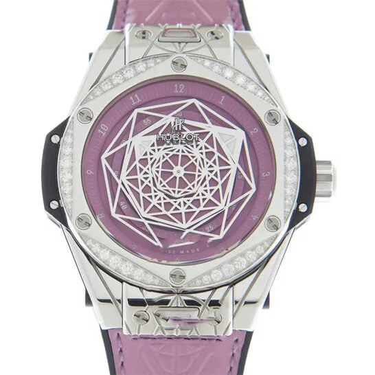 Original Hublot Big Bang Sang Bleu Automatic Diamond Purple Dial Ladies Watch 465SS89P7VR1204MXM20 JMS always Watches Original Hublot Big Bang Sang Bleu Automatic Diamond Purple Dial Ladies Watch 465SS89P7VR1204MXM20 JMS always Watches