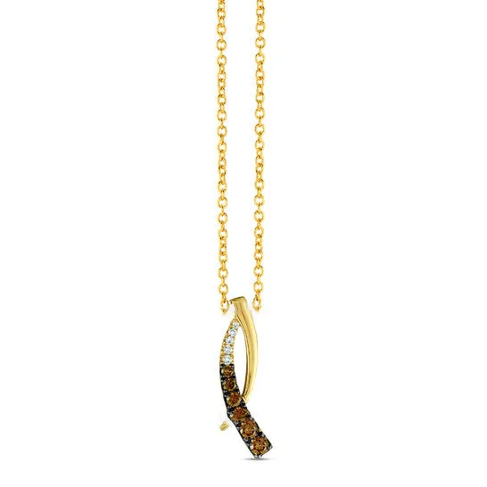 Original Le Vian Chocolatier Pendant Chocolate Diamonds Vanilla Diamonds set in 14K Honey Gold ZUNR 32 JMS always PreStyled Sets Original Le Vian Chocolatier Pendant Chocolate Diamonds Vanilla Diamonds set in 14K Honey Gold ZUNR 32 JMS always PreStyled Sets
