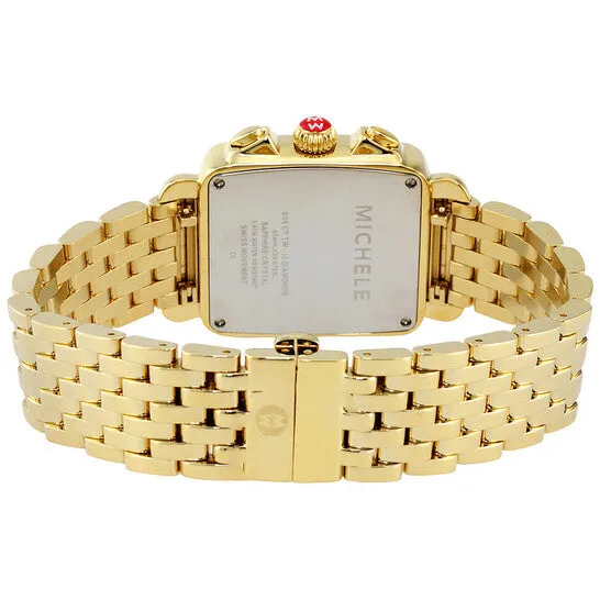 Original Michele Deco Day Diamond Yellow Goldtone Ladies Watch MWW06P000016 JMS always Rings Original Michele Deco Day Diamond Yellow Goldtone Ladies Watch MWW06P000016 JMS always Rings