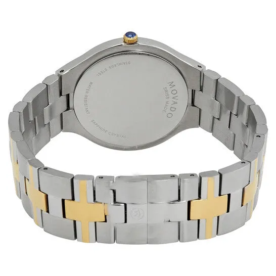 Original Movado Juro Quartz Black Dial Twotone Mens Watch 0607443 JMS always Rings Original Movado Juro Quartz Black Dial Twotone Mens Watch 0607443 JMS always Rings
