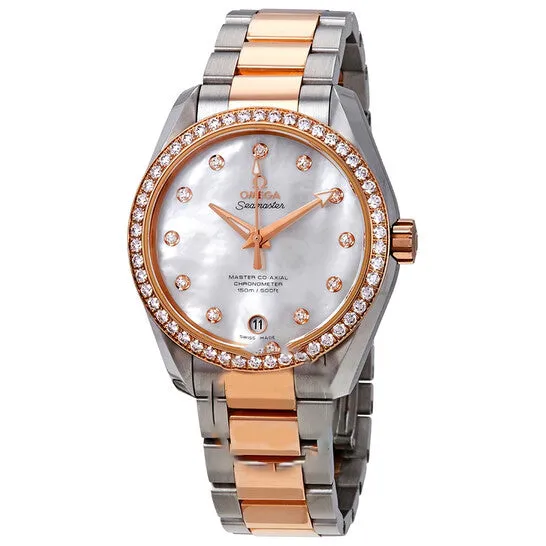 Original Omega Seamaster Aqua Terra Mother of Pearl Dial Ladies Watch 23125392155001 JMS always Watches Original Omega Seamaster Aqua Terra Mother of Pearl Dial Ladies Watch 23125392155001 JMS always Watches