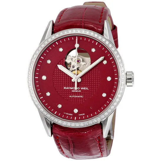 Original Raymond Weil Freelancer Automatic Red Dial Ladies Watch 2750SLS62081 JMS always Watches Original Raymond Weil Freelancer Automatic Red Dial Ladies Watch 2750SLS62081 JMS always Watches