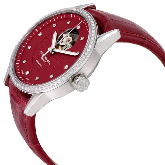 Original Raymond Weil Freelancer Automatic Red Dial Ladies Watch 2750SLS62081 JMS always Watches Original Raymond Weil Freelancer Automatic Red Dial Ladies Watch 2750SLS62081 JMS always Watches