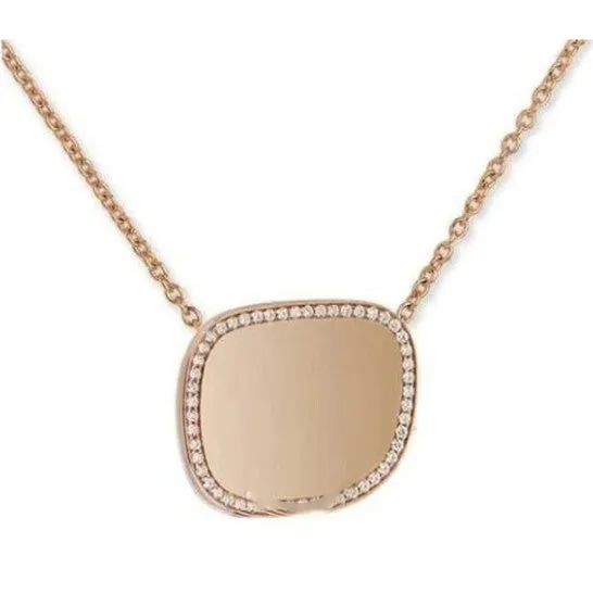 Original Roberto Coin Rose Gold and Diamond Necklace JMS always Necklaces Original Roberto Coin Rose Gold and Diamond Necklace JMS always Necklaces