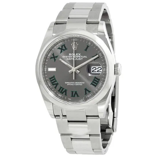 Original Rolex Datejust 36 Automatic Grey Dial Ladies Watch 126200GYRO JMS always Watches Original Rolex Datejust 36 Automatic Grey Dial Ladies Watch 126200GYRO JMS always Watches
